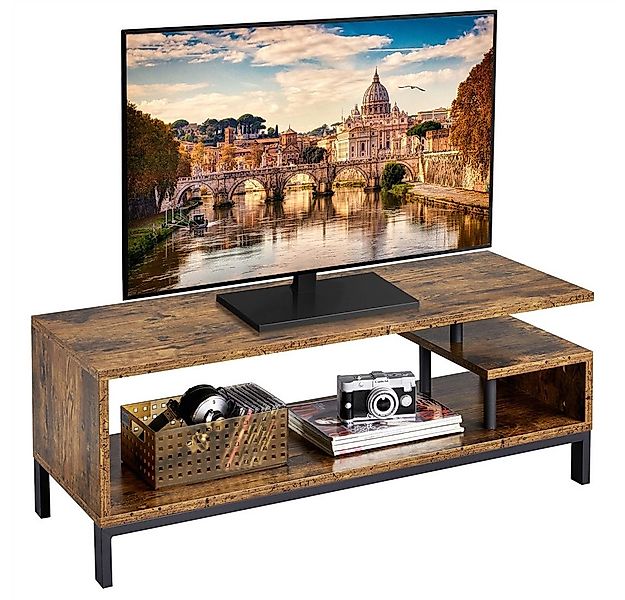 Yaheetech TV-Schrank Fernsehschrank 106×39,5×40cm, Stahlgestell, Industries günstig online kaufen