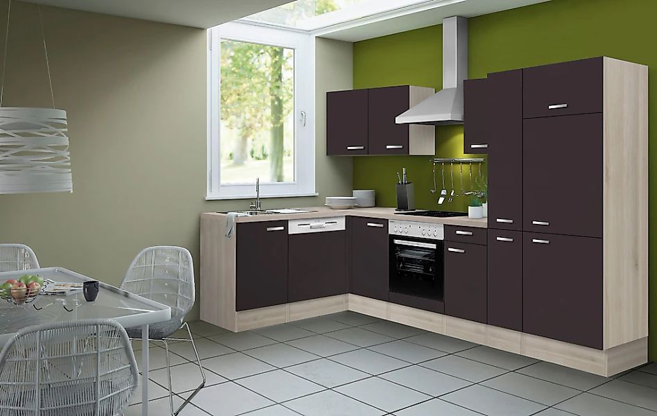 OPTIFIT Küchenzeile »Faro« Stellbreite 300x175 cm, wahlweise mit E-Geräten, günstig online kaufen