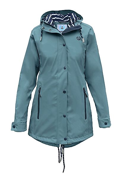 MADSea Regenjacke Friesennerz Petrolblau taillierter Regenmantel günstig online kaufen