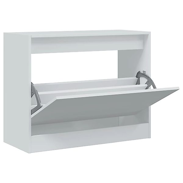 vidaXL Schuhschrank Weiß 80x34x63 cm Holzwerkstoff 839959 günstig online kaufen