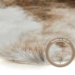 Andiamo Fellteppich "Rentierfell" fellförmig 60 mm Höhe Rentier-Kunstfell, günstig online kaufen