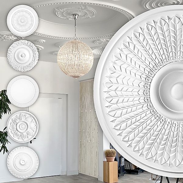 Hexim Perfect Wanddekoobjekt B3021 (Stuckrosette aus günstig online kaufen
