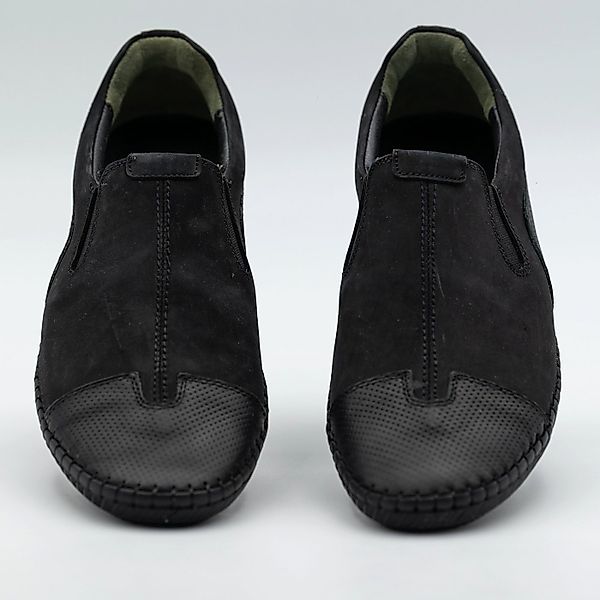 LaMarta Schwarze Herren Mokassins aus echtem Leder, Lederschuhe Herren Moka günstig online kaufen