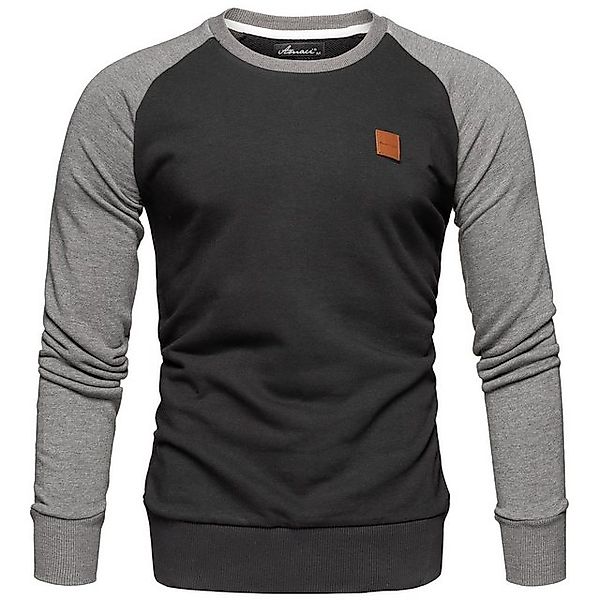 Amaci&Sons Sweatshirt MILWAUKEE Sweatshirt mit Rundhalsausschnitt günstig online kaufen