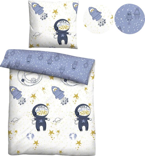 Biberna Kinderbettwäsche "Julien in Gr. 100x135 oder 135x200 cm, für Kinder günstig online kaufen