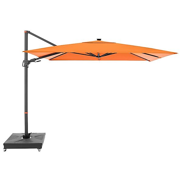 Doppler Ampelschirm MyZone 300 cmx 220 cm Orange mit Kurbelmechanik günstig online kaufen