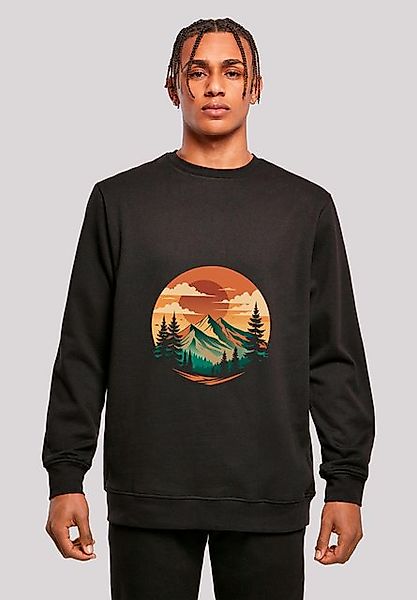 F4NT4STIC Sweatshirt Sonnenuntergang Berglandschaft Premium Qualität günstig online kaufen