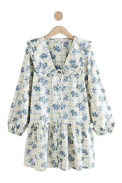 Next Minikleid Gestuftes Boho-Minikleid mit Rüschenkragen (1-tlg) günstig online kaufen