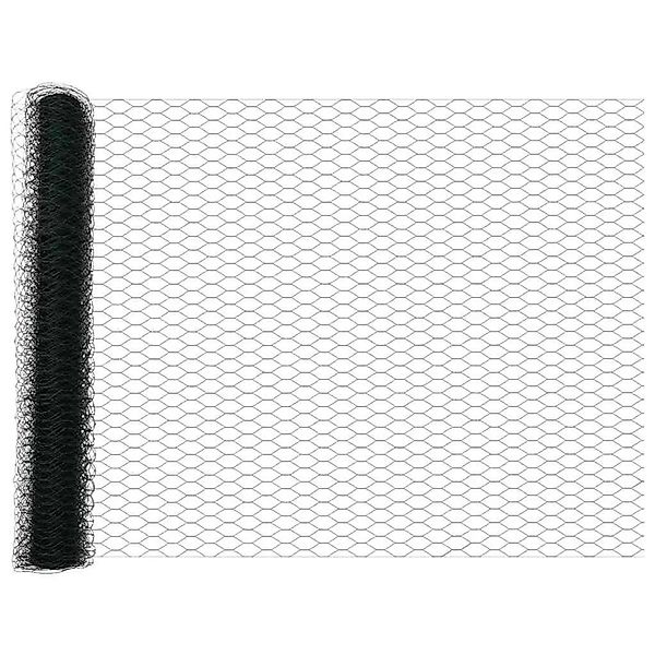vidaXL Hexagonzaun Grün 1 x 100 m PVC 42005460 günstig online kaufen