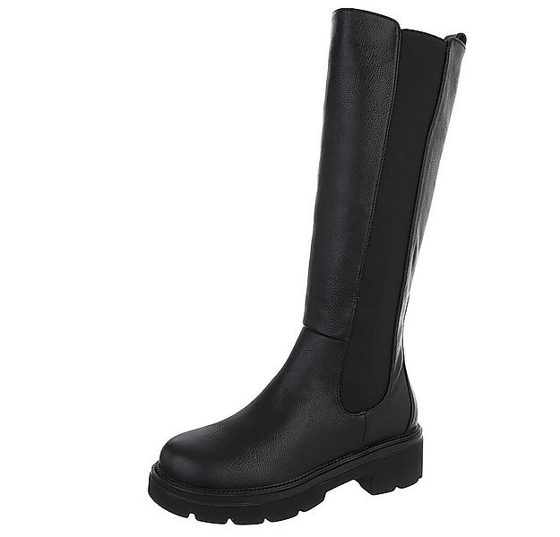 Ital-Design Elegante Damenstiefel mit bequemem Design für Alltag Plateausti günstig online kaufen