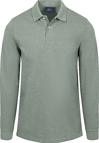 Steppin' Out Langarm-Poloshirt Piqué Classic Grün - Größe 3XL günstig online kaufen