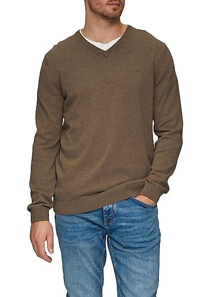 s.Oliver Strickpullover in melierter Optik mit günstig online kaufen
