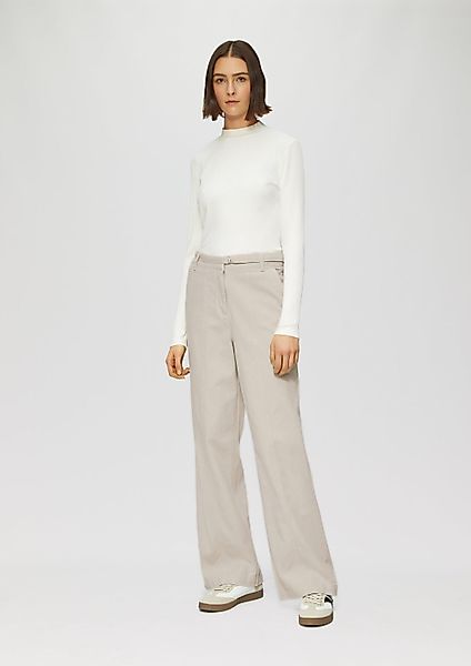s.Oliver Chinos Hose Wide-Leg-Hose aus Twill günstig online kaufen