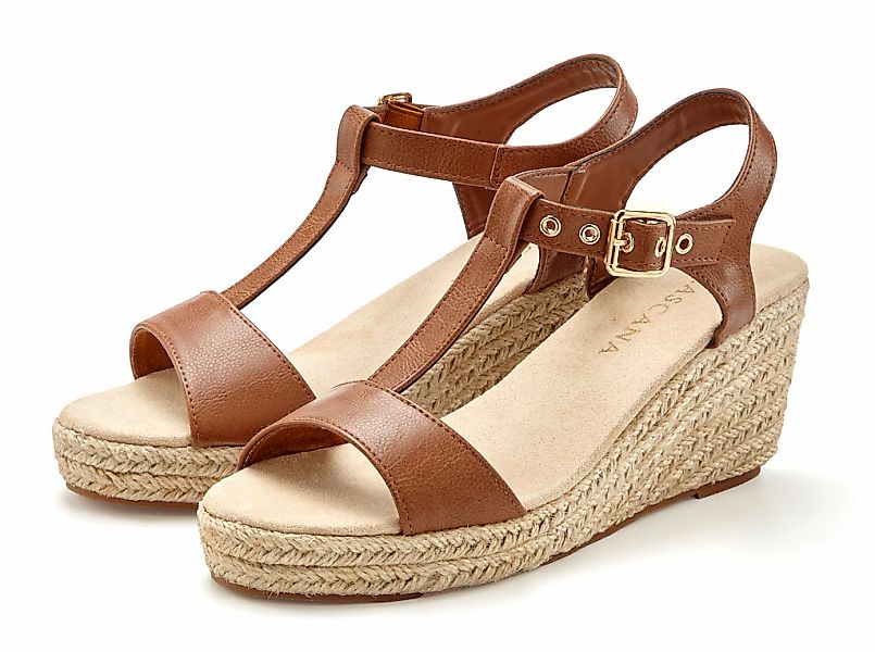 LASCANA Sandalette "Sommerschuh", Sandale, Sommerschuh mit Keilabsatz VEGAN günstig online kaufen