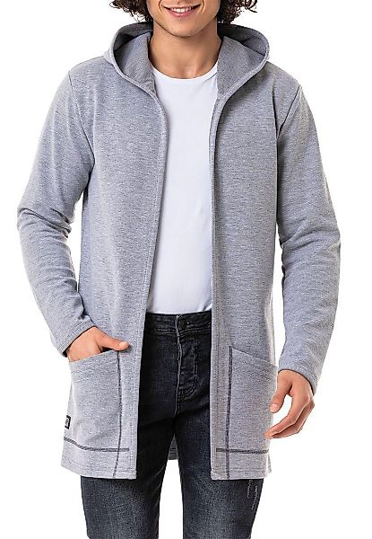 RedBridge Kapuzensweatjacke mit Taschen Langer offener günstig online kaufen