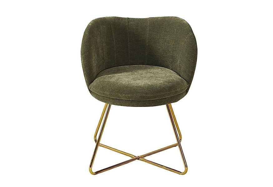 WAHSON OFFICE CHAIRS Loungesessel Kunstfell/Chenille Akzentstuhl mit Metall günstig online kaufen