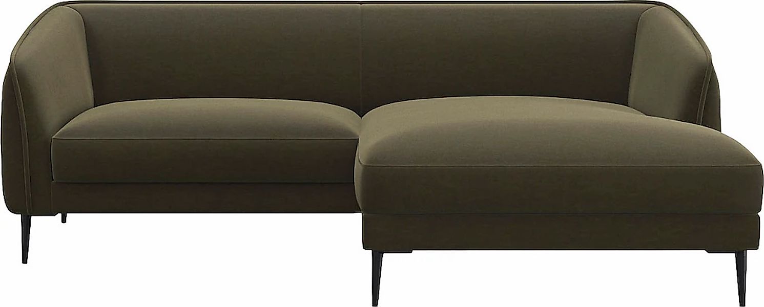 FLEXLUX Ecksofa "Belle Designsofa, bequem durch Kaltschaum im Sitz", Skandi günstig online kaufen