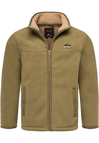 Amaci&Sons Fleecejacke OCONTO Fleecejacke Herren Teddyfell Sweatjacke Plüsc günstig online kaufen