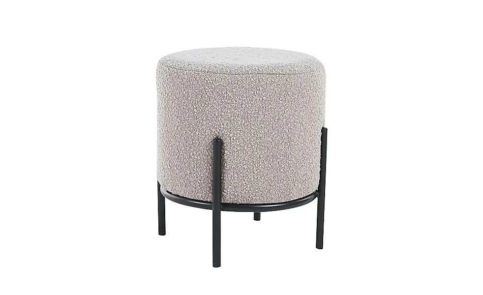 Hocker Bouclé Dejan ¦ braun Ø: 35 Polstermöbel > Hocker - Höffner günstig online kaufen