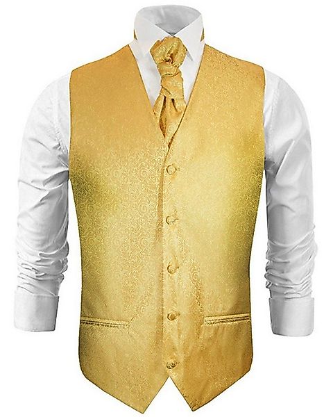 Paul Malone Anzugweste Herren Hochzeitsweste mit Plastron Set 2tlg barocke günstig online kaufen