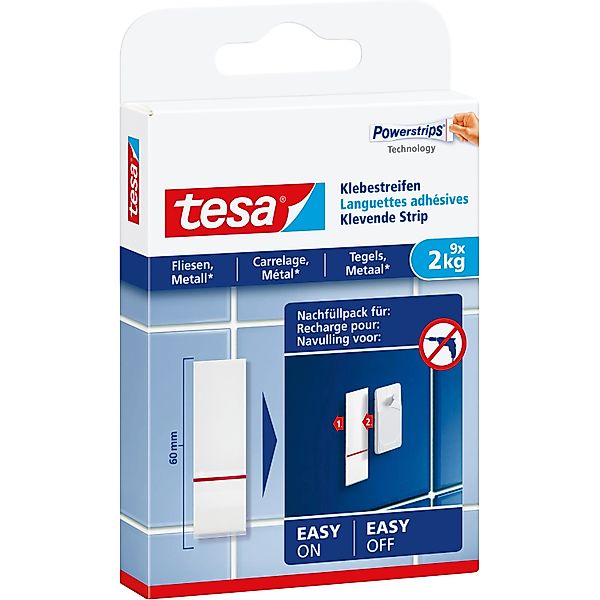 tesa Klebehaken tesa 77760 Klebestreifen Weiß günstig online kaufen