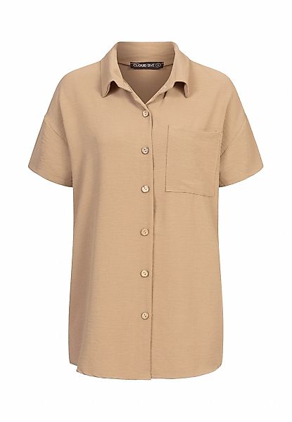 CLOUD 5IVE Kurzarmshirt "CLOUD 5IVE Musselin Kurzarm Hemd mit Knopfleiste u günstig online kaufen