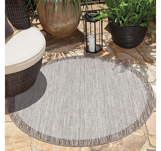 Carpet City Outdoorteppich Outdoor 470, rund, Höhe: 5 mm, UV-beständig, Fla günstig online kaufen