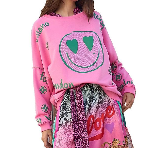 Miss Goodlife Sweatshirt Miss Goodlife MG12995 Roundneck Heartface City Str günstig online kaufen