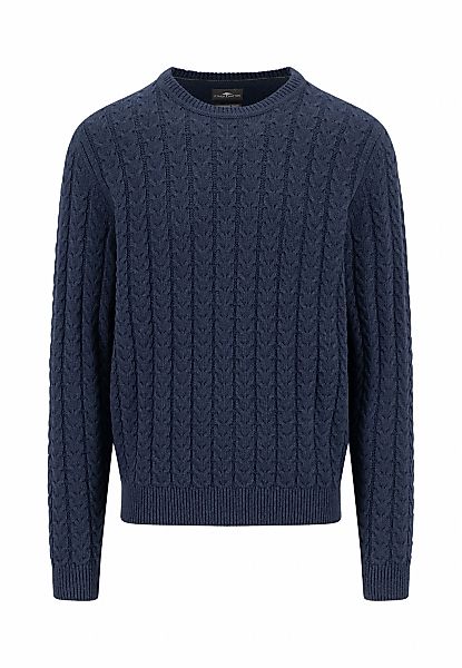 FYNCH-HATTON Strickpullover mit Zopfmuster und Wolle günstig online kaufen