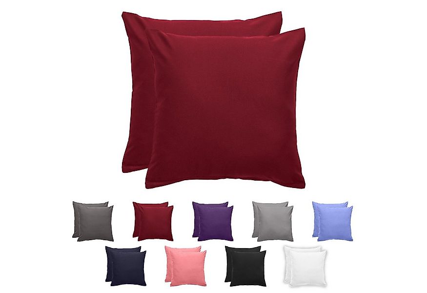 Komfortec Kissenbezug Premium Kopfkissenbezug, gebürstet 100% Mikrofaser 90 günstig online kaufen