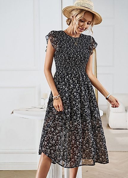 DEBAIJIA Dirndl Sommerkleid Damen Frauen Bedruckter günstig online kaufen