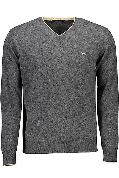 Harmont & Blaine Strickpullover Eleganter Herren-Pullover: Grau, V-Ausschni günstig online kaufen