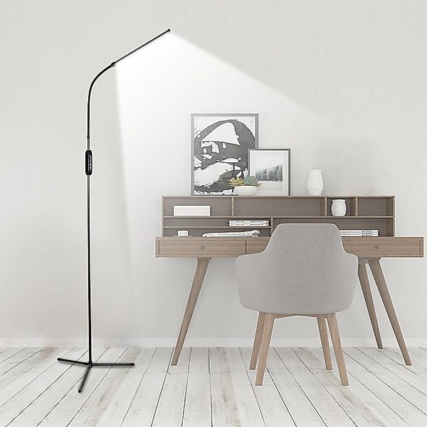 MUPOO LED Stehlampe Schwarz Stehleuchte für günstig online kaufen