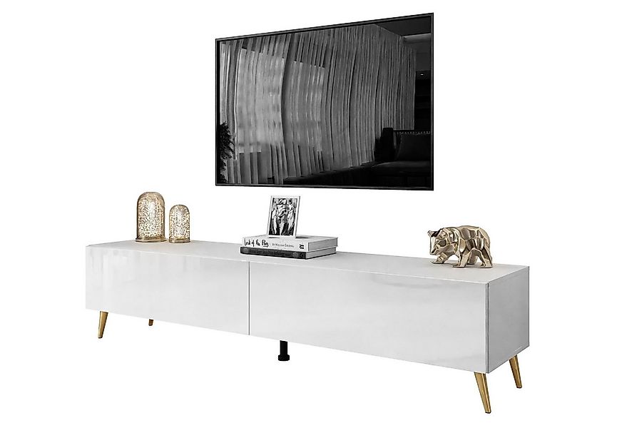 Lookway Lowboard COLETTE TV-Schrank mit Füße und LED Beleuchtung günstig online kaufen
