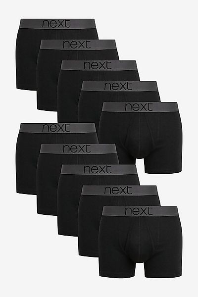 Next Boxer 10 x Unterhosen mit A-Naht aus reiner Baumwolle (10-St) günstig online kaufen