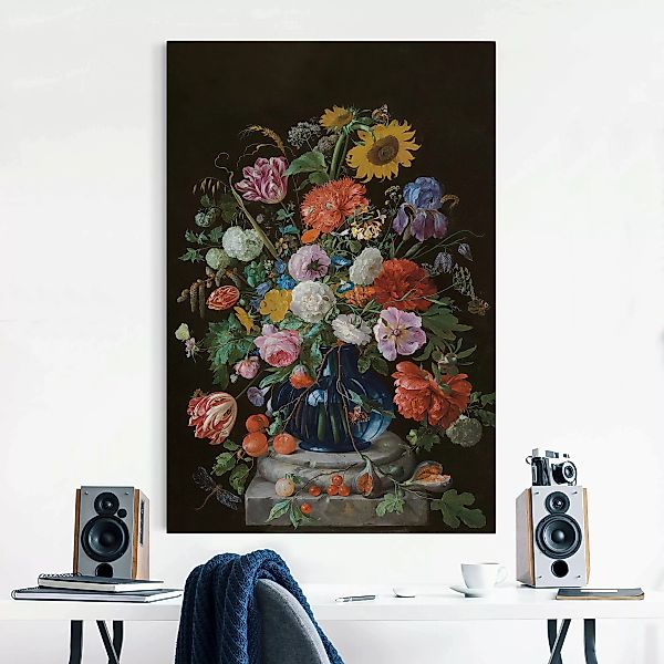 Akustikbild Jan Davidsz de Heem - Glasvase mit Blumen günstig online kaufen