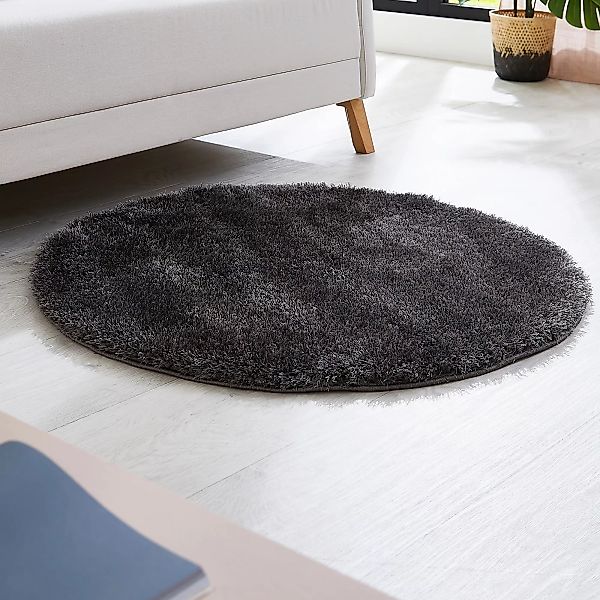 LUXOR living Hochflor-Teppich »Gela«, rund, 45 mm Höhe, Uni Farben, weich u günstig online kaufen