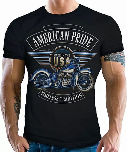 GASOLINE BANDIT® T-Shirt für Motorradfahrer und Biker: American Pride - Tim günstig online kaufen