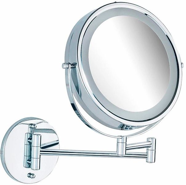 WENKO Wandspiegel "Power-Loc LED Modell Lumi" Kosmetikspiegel mit Beleuchtu günstig online kaufen