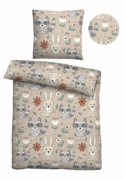 Biberna Kinderbettwäsche "0007245" 2 Stk. tlg. kuschelig warm im Winter, te günstig online kaufen