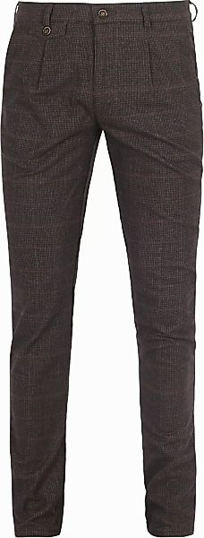 Suitable Chino Pico Pleat Karo Braun - Größe 26 günstig online kaufen