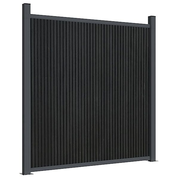 vidaXL Gartenzaun Zaunelement Grau 173x186 cm günstig online kaufen