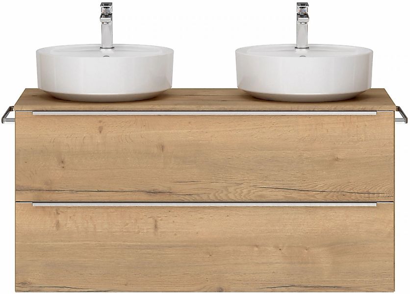 nobilia Waschtisch-Set "Alvene", (1 St., mit Doppelwaschplatz, vormontiert, günstig online kaufen