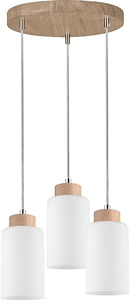 SPOT Light Pendelleuchte »BOSCO WOOD«, 3 flammig, Leuchtmittel E27   ohne L günstig online kaufen