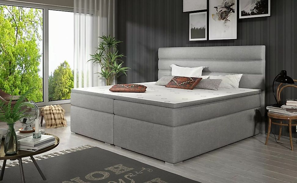 yourhouse24 Boxspringbett Softy mit zwei Bettkästen Doppelbett mit Matratze günstig online kaufen