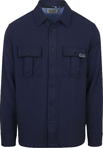 Scotch and Soda Overshirt Textured Navy - Größe XL günstig online kaufen