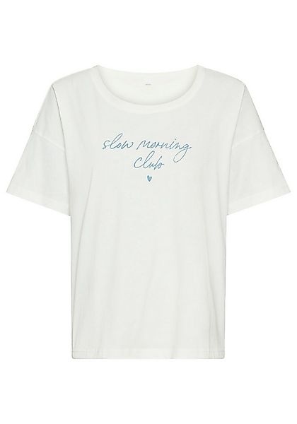 Vivance Dreams Pyjamaoberteil (1-teilig) mit frontalem Schriftzug günstig online kaufen