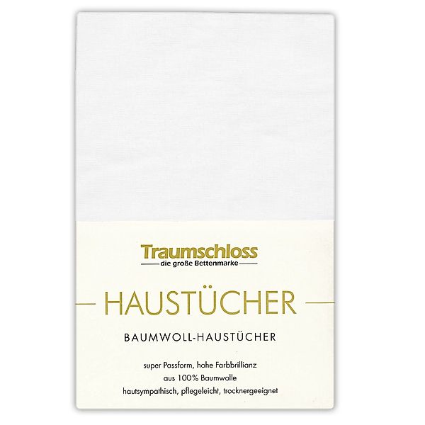 Traumschloss Betttuch Haustuch, 100% Baumwolle, Gummizug: günstig online kaufen