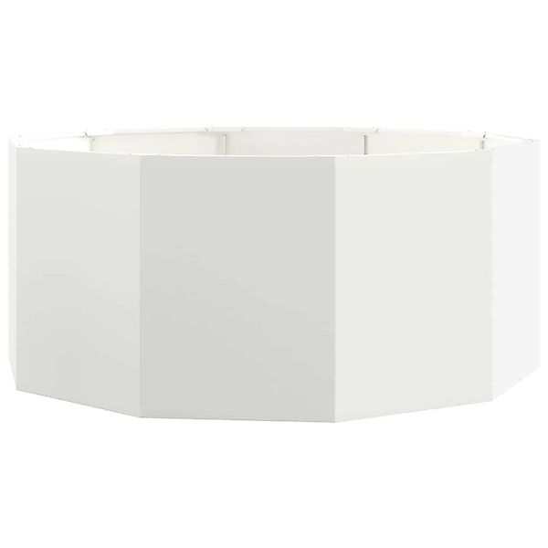 vidaXL Pflanzkübel Weiß 120 x 120 x 50 cm Stahl 883746 günstig online kaufen