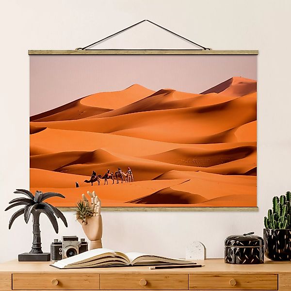 Stoffbild Tiere mit Posterleisten - Querformat Namib Desert günstig online kaufen